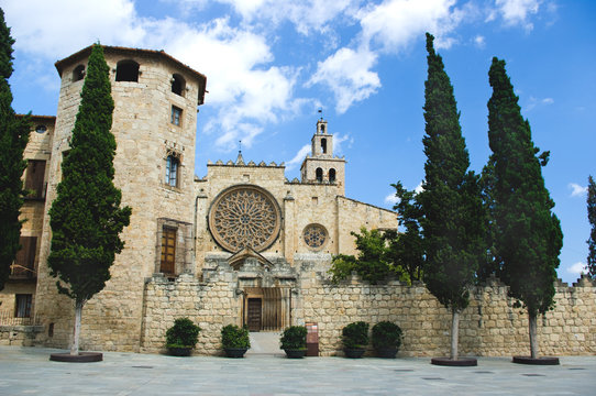 Monastery of Sant Cugat del Valles.Barcelona.Spain.