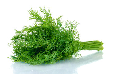 fresh dill isolated on white