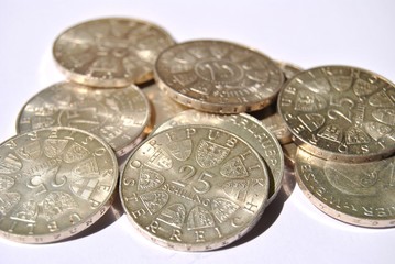 silber schillingmünzen österreich 25