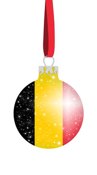 Weihnachtskugel Belgien