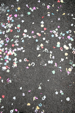 Confetti On The Ground