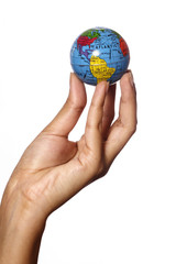 Globe in the hand