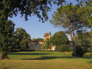Fototapeta na wymiar Malromé zamek, Toulouse-Lautrec, Gironde, Akwitania