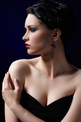 beautiful brunette woman