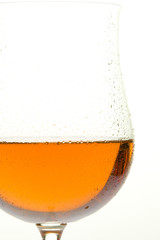 wineglass with rosé wine