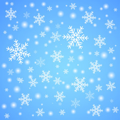 Winter background with snow