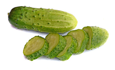 cucumber isolated on white background