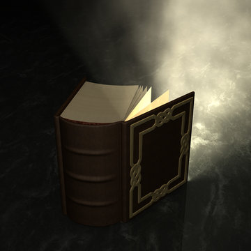 Light from old book