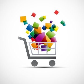 Logo discount. Shopping cart # Vector