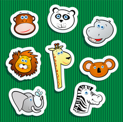 Obraz premium Jungle stickers
