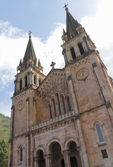 Fototapeta na wymiar Covadonga Basilica, in Asturias