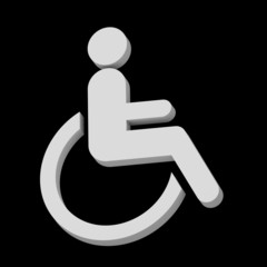 disabled icon  sign vector