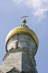 Fototapeta na wymiar Orthodox cross on cupola