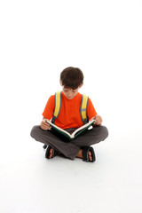 Reading Young Boy