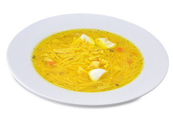Sopa de ave.