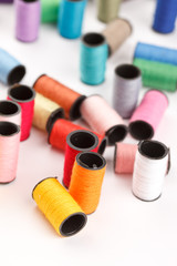 bobbins of lurex thread