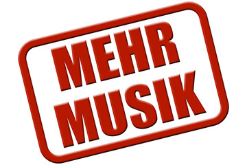 Stempel rot rel MEHR MUSIK