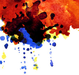 abstract watercolor blot