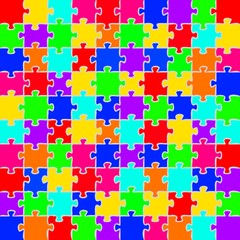 Naklejka premium Puzzle grid(16).jpg