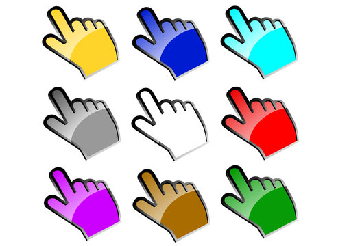 Icon hand - mouse cursor