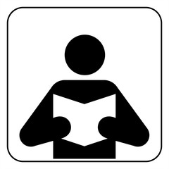Book Reader Sign Icon vector
