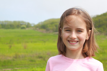 Portrait of  smiling girl