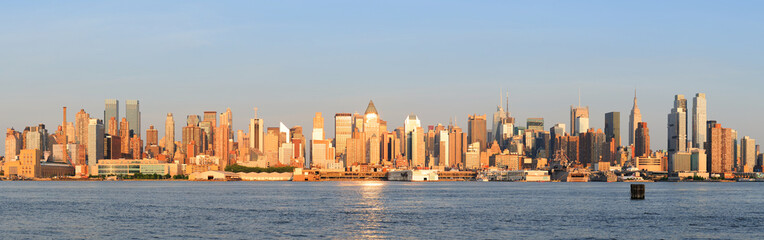 Obraz premium New York City Manhattan sunset