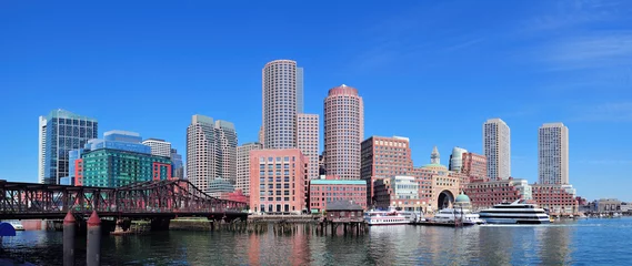 Gordijnen Boston skyline over water © rabbit75_fot