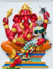 Indian or Hindu ganesha God Named Vara Ganapati at temple in tha