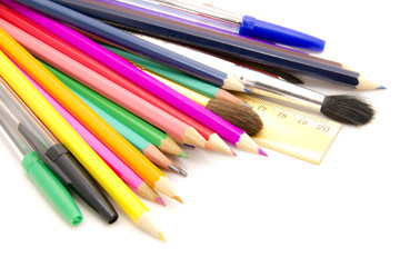 Naklejka premium colored pencils