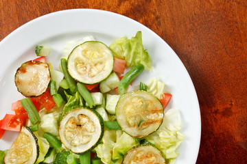 salad with zucchini