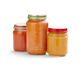 baby food glass container