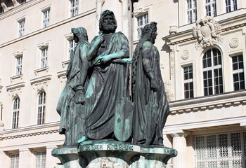 Fototapeta premium Austriabrunnen fountain, Vienna
