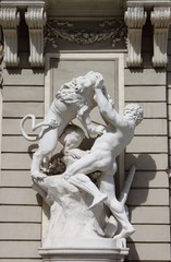 Hercules fighting the Nemean Lion