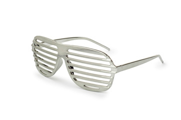 Elegant sunglasses isolated on white