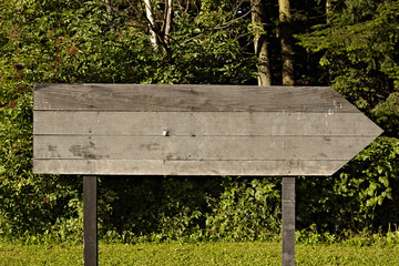 wooden sign background message