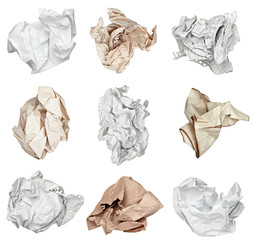 paper ball crumpled garbage frustration