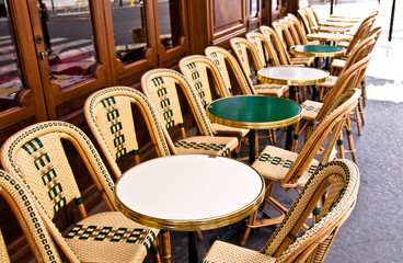 Street view of a Cafe terrace