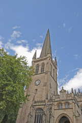 Fototapeta na wymiar Iglica katedry Wakefield