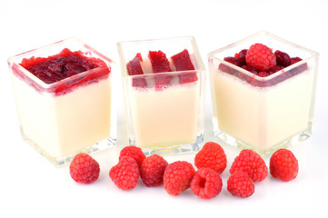 Trio de panacotta