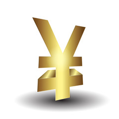 Obraz premium 3d yen sign