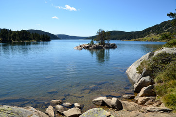 Au bord du lac des Bouillouses