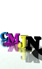 couleurs - cyan magenta jaune noir