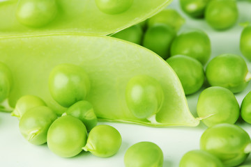 Pea isolated on white