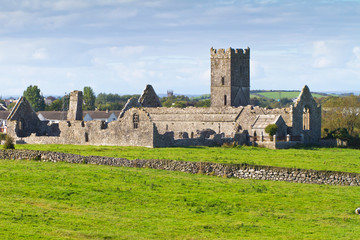 Ruins of Clare Abbey near Ennis, Co. Clare - Ireland