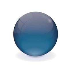 Blue vector crystal ball