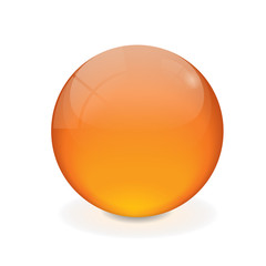 Orange vector crystal ball