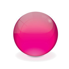 Pink vector crystal ball
