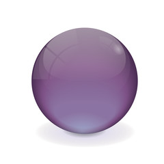 Purple vector crystal ball
