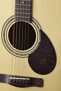 Guitar Acoustic Body Close Up